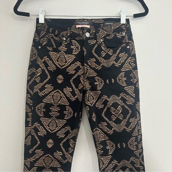 New Scotch & Soda Maison Crop Kick Flare
Printed Jeans Size 25 - Picture 3 of 12